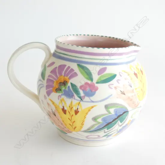 A Poole jug, designed by Truda Carter